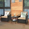 Tangkula 3-Piece Rattan Sofa Chair Patio Conversation Set With Coffee Table & Cushions 2 Tangkula 3-Piece Rattan Sofa Chair Patio Conversation Set With Coffee Table & Cushions -Tangkula GUEST 027fb714 dd72 4383 8967 946e0911650f