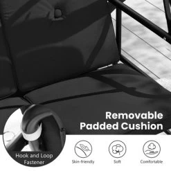 Tangkula Converting Patio Swing Chair Porch Swing Bed W/Adjustable Canopy & Thickened Cushion 18 Tangkula Converting Patio Swing Chair Porch Swing Bed W/Adjustable Canopy & Thickened Cushion -Tangkula GUEST 03168cb7 bfde 41f5 b3de 664ab76f68f2