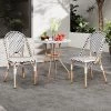 Tangkula 3 Piece French Bistro Table Chair Set Outdoor Wicker Round Table & 2 Dining Chairs -Tangkula GUEST 034638d6 caac 40f7 90e1 c3e531a2fe60