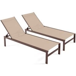 Tangkula Set Of 2 Aluminum Patio Chaise Lounge Outdoor Adjustable Lounge Chair W/ 6-Position Backrest 19 Tangkula Set Of 2 Aluminum Patio Chaise Lounge Outdoor Adjustable Lounge Chair W/ 6-Position Backrest -Tangkula GUEST 06be6ed1 74e8 4af4 83fb 14850a1ef43b
