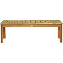 Tangkula Set Of 2 Acacia Wood Bench Dining Bench Patio Garden W/ Slatted Seat Teak 16 Tangkula Set Of 2 Acacia Wood Bench Dining Bench Patio Garden W/ Slatted Seat Teak -Tangkula GUEST 078d9083 38c0 4d43 9b2f 696d28d6320e