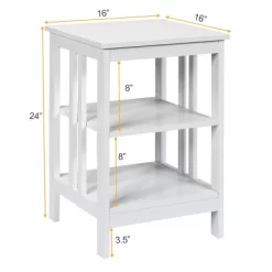 Tangkula 3-tier Side Table Nightstand Sofa End Table Storage Display Shelf 17 Tangkula 3-tier Side Table Nightstand Sofa End Table Storage Display Shelf -Tangkula GUEST 088286b4 62e8 4a5f a250 13208b42af14