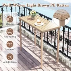 Tangkula 3 Pieces Patio Bar Table Set Outdoor Bar Height Table & 2 Armless Chairs 16 Tangkula 3 Pieces Patio Bar Table Set Outdoor Bar Height Table & 2 Armless Chairs -Tangkula GUEST 089ace8e 00b7 47cc a4d0 1dc48d0c47f3