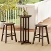 Tangkula 3PCS Outdoor HDPE Bar Table & Chair Set For 2 W/ Footrests For Garden Yard Pool -Tangkula GUEST 0a1ccc4b 3a69 49a6 af05 adff1c94908e