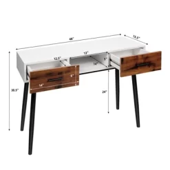 Tangkula 48" Industrial Console Table With 2 Drawers & Middle Open Shelf Narrow Accent Side Table For Entryway 12 Tangkula 48" Industrial Console Table With 2 Drawers & Middle Open Shelf Narrow Accent Side Table For Entryway -Tangkula GUEST 0a64d853 27df 4bc0 9687 cf0a72fa2452