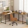 Tangkula L-Shaped Computer Desk With Power Outlets 95” Long 2-Person Desk With Monitor Shelf Modern Corner Desk Gaming Table With USB Ports Natural -Tangkula GUEST 0ae184b1 8dec 4c49 b4d9 929013363631