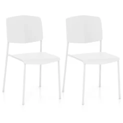 Tangkula Dining Chair Set Of 2 W/Ergonomic Backrest & Wide Seat Stackable Kitchen Chairs -Tangkula GUEST 0c1b3e33 80c7 4d29 b0ed 682e83ccd522