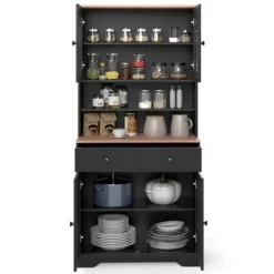 Tangkula Pantry Cabinet 67" Tall Kitchen Floor Cabinet W/ 2 Removable Shelves 2 Drawers 18 Tangkula Pantry Cabinet 67" Tall Kitchen Floor Cabinet W/ 2 Removable Shelves 2 Drawers -Tangkula GUEST 0cc152c9 0731 4944 bc30 60b20297da43