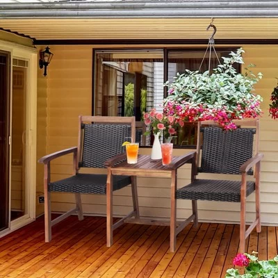 Patio Small Space Chat Sets 3 Patio Small Space Chat Sets