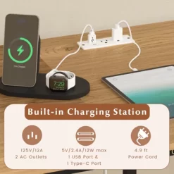 Tangkula L-Shaped Computer Desk With Power Outlets 95” Long 2-Person Desk With Monitor Shelf Modern Corner Desk Gaming Table With USB Ports Natural 13 Tangkula L-Shaped Computer Desk With Power Outlets 95” Long 2-Person Desk With Monitor Shelf Modern Corner Desk Gaming Table With USB Ports Natural -Tangkula GUEST 0e5ec50d 2930 4e81 9c85 1d556acd6cd2