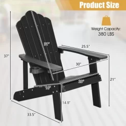 Tangkula 2PCS Adirondack Chair HIPS Adirondack Chair W/Cup Holder Realistic Wood Grain Weather Resistant Outdoor Chair For 380 LBS Weight Capacity Black/Navy/White/Teak/Dark Green/Red/Light Grey/Yellow 25 Tangkula 2PCS Adirondack Chair HIPS Adirondack Chair W/Cup Holder Realistic Wood Grain Weather Resistant Outdoor Chair For 380 LBS Weight Capacity Black/Navy/White/Teak/Dark Green/Red/Light Grey/Yellow -Tangkula GUEST 0ef15c8e f0f2 4d44 9551 0106f304db39