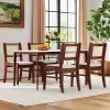 Tangkula 4PCS Rattan Dining Chairs Upholstered Kitchen Chairs W/ Rubber Wood Frame -Tangkula GUEST 0f57691f 4f29 4c2d a085 02d844787a17