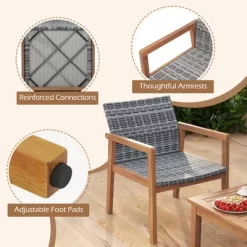 Tangkula 8 Pieces Patio Furniture Set PE Rattan Patio Bistro Set W/ Loveseat 16 Tangkula 8 Pieces Patio Furniture Set PE Rattan Patio Bistro Set W/ Loveseat -Tangkula GUEST 11d10216 0466 45b9 bcae 0af256ecc5fa