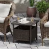 Tangkula Outdoor Side Table With 1.93" Umbrella Hole All-Weather PE Wicker Patio Umbrella Table With Rustproof Frame 1 Tangkula Outdoor Side Table With 1.93" Umbrella Hole All-Weather PE Wicker Patio Umbrella Table With Rustproof Frame -Tangkula GUEST 15b7189c 58a4 4227 b069 428cf1d74b6c