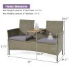 Tangkula Outdoor Patio Rattan Loveseat Sofa Double Conversation Set W/Cushion & Built-in Table 1 Tangkula Outdoor Patio Rattan Loveseat Sofa Double Conversation Set W/Cushion & Built-in Table -Tangkula GUEST 164d87c0 223a 45ba afb7 3b9f6716f9b9