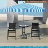 Tangkula 3-Piece Outdoor Bar Set Counter Height Patio Bistro Furniture Set W/ DPC Tabletop & Umbrella Hole 2 Tangkula 3-Piece Outdoor Bar Set Counter Height Patio Bistro Furniture Set W/ DPC Tabletop & Umbrella Hole -Tangkula GUEST 17500471 0fbe 4730 9082 786d9e8dd688