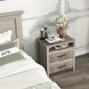 Tangkula Nightstand W/ 2 Drawers Farmhouse Bed Side Table W/ Open Storage Shelf 2 Tangkula Nightstand W/ 2 Drawers Farmhouse Bed Side Table W/ Open Storage Shelf -Tangkula GUEST 18660665 c460 4918 a23b 961ede961849