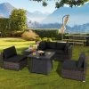 Tangkula 6-Piece Patio Furniture Set W/ 30" Propane Fire Pit Table Outdoor PE Wicker Conversation Set W/ Cushions &Tempered Glass Coffee Table 2 Tangkula 6-Piece Patio Furniture Set W/ 30" Propane Fire Pit Table Outdoor PE Wicker Conversation Set W/ Cushions &Tempered Glass Coffee Table -Tangkula GUEST 19e75caa 61cd 40eb 8784 704455d647d2