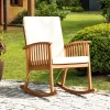 Tangkula Patio Rocking Chair Acacia Wood Rocker W/ Seat & Back Cushions Safe & Comfortable Rocking 1 Tangkula Patio Rocking Chair Acacia Wood Rocker W/ Seat & Back Cushions Safe & Comfortable Rocking -Tangkula GUEST 1aa32daa eaf8 4c6b 9eb1 3bec5c956c4e