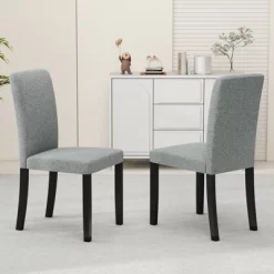 Tangkula Dining Chair Set Of 4 Mid-Century Modern Fabric Upholstered Parson Chairs 13 Tangkula Dining Chair Set Of 4 Mid-Century Modern Fabric Upholstered Parson Chairs -Tangkula GUEST 1bde8a7f ea9b 4fdf 8d92 5ea4a3c5de16
