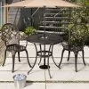 Tangkula Set Of 3 Patio Cast Aluminum Dining Table Chairs Set -Tangkula GUEST 1c28ea09 9841 4e26 91c2 5db684436b25