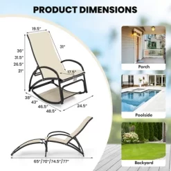 Tangkula 2PCS 2-in-1 Outdoor Rocking Chair Convertible Lounge Chair With 4-Position Adjustable Backrest Curved Armrests 20 Tangkula 2PCS 2-in-1 Outdoor Rocking Chair Convertible Lounge Chair With 4-Position Adjustable Backrest Curved Armrests -Tangkula GUEST 1fe12b90 8edd 432c be1f 87111e88504b