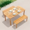 Tangkula 63" Outdoor Dining Table W/ Umbrella Hole Slatted Tabletop For Backyard 2 Tangkula 63" Outdoor Dining Table W/ Umbrella Hole Slatted Tabletop For Backyard -Tangkula GUEST 200e8739 8d27 4429 ba10 4511cecc5dcf