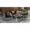Tangkula 8 Pieces All-Weather PE Rattan Patio Furniture Set Outdoor Space-Saving Sectional Sofa Set With Storage Box -Tangkula GUEST 22236ade 0b10 46a7 bd31 0fb2025e9b43