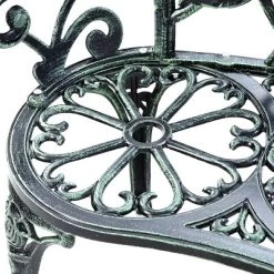 Antique Aluminum Bench Patio Garden Chair Porch Cast For Outdoor Green -Tangkula GUEST 2572db0b 61ae 472d 9ac8 c4fa122008d9