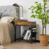 Tangkula 2PCS End Table Charging Station Industrial Nightstand Flip Top Side Pocket USB 2 Tangkula 2PCS End Table Charging Station Industrial Nightstand Flip Top Side Pocket USB -Tangkula GUEST 2584daab 7434 453d 8b3b 71d09bf5d33b