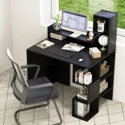 Tangkula 48" Modern Computer Desk Home Office Workstation W/ Hutch & Storage Shelves 15 Tangkula 48" Modern Computer Desk Home Office Workstation W/ Hutch & Storage Shelves -Tangkula GUEST 293442ea 3d07 4669 b5c4 b12b03c15104