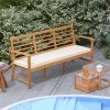 Tangkula 3-Seat Patio 64 Inch Wood Bench W/ Seat Cushion Slatted Seat & Backrest Outdoor 1 Tangkula 3-Seat Patio 64 Inch Wood Bench W/ Seat Cushion Slatted Seat & Backrest Outdoor -Tangkula GUEST 29eb96d7 e5b8 48e3 af70 1fb769e7a4c8
