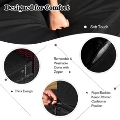 Tangkula 9 PCS Outdoor PE Rattan Wicker Sectional Sofa With 42" 60,000 BTU Gas Fire Pit Table Space-Saving Conversation Set With Storage Box Black 18 Tangkula 9 PCS Outdoor PE Rattan Wicker Sectional Sofa With 42" 60,000 BTU Gas Fire Pit Table Space-Saving Conversation Set With Storage Box Black -Tangkula GUEST 2ab90dde 668d 4d5e 8072 2c4bfcd8e741