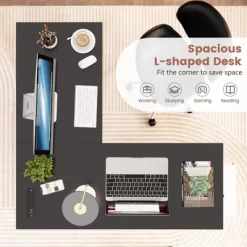 Tangkula L Shaped Corner Computer Desk Study Table W/Storage Shelves 18 Tangkula L Shaped Corner Computer Desk Study Table W/Storage Shelves -Tangkula GUEST 2af56c34 6583 4b41 9c4f 8e78781bd37d