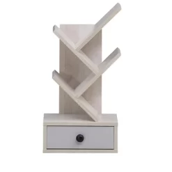 Tangkula 5-Tier Tree Bookshelf W/ Wooden Drawer Display Storage Organizer Rack -Tangkula GUEST 2cb95e66 ad5c 436c bd24 549cc5a4ebb2