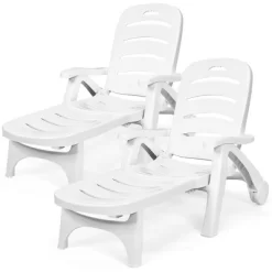 Tangkula 2 PCS Patio Chaise Lounge Chair 5-Position Folding Recliner For Beach Poolside Backyard 27 Tangkula 2 PCS Patio Chaise Lounge Chair 5-Position Folding Recliner For Beach Poolside Backyard -Tangkula GUEST 2cd7a5e8 0eb8 4402 9278 0aa481ad6b26