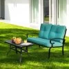 Tangkula 2PCS Patio Conversation Set Outdoor Loveseat W/Coffee Table & Cushions -Tangkula GUEST 2fb141d4 99d9 4af4 81cc 630c02c41948