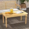 Tangkula Patio Coffee Table W/ Solid Teak Wood Structure Slatted Tabletop For Backyard 1 Tangkula Patio Coffee Table W/ Solid Teak Wood Structure Slatted Tabletop For Backyard -Tangkula GUEST 32692648 e076 410d 9e46 665847afecd7