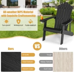 Tangkula 2PCS Adirondack Chair HIPS Adirondack Chair W/Cup Holder Realistic Wood Grain Weather Resistant Outdoor Chair For 380 LBS Weight Capacity Black/Navy/White/Teak/Dark Green/Red/Light Grey/Yellow 20 Tangkula 2PCS Adirondack Chair HIPS Adirondack Chair W/Cup Holder Realistic Wood Grain Weather Resistant Outdoor Chair For 380 LBS Weight Capacity Black/Navy/White/Teak/Dark Green/Red/Light Grey/Yellow -Tangkula GUEST 32e6c1b4 a704 4dac 9647 276d11a398c6