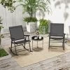 Tangkula 4pcs Patio Folding Rocking Chair Heavy-Duty Metal Frame Rockers Outdoor -Tangkula GUEST 32ebc147 c6b4 4bda b440 968407a4f1b1