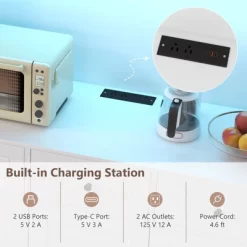 Tangkula 77" Tall Kitchen Pantry Storage Cabinet With LED Lights And Power Outlets 13 Tangkula 77" Tall Kitchen Pantry Storage Cabinet With LED Lights And Power Outlets -Tangkula GUEST 3410902b f386 47db 841f 1984dde36a31