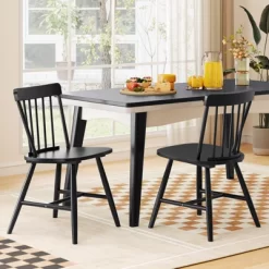 Tangkula Dining Chairs Set Of 4 Farmhouse Kitchen Chair W/ Rubber Wood Frame Wide Seat 15 Tangkula Dining Chairs Set Of 4 Farmhouse Kitchen Chair W/ Rubber Wood Frame Wide Seat -Tangkula GUEST 346ce75a 1038 4587 b4a5 f04b5bbab61e