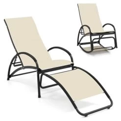 Tangkula 2PCS 2-in-1 Outdoor Rocking Chair Convertible Lounge Chair With 4-Position Adjustable Backrest Curved Armrests 21 Tangkula 2PCS 2-in-1 Outdoor Rocking Chair Convertible Lounge Chair With 4-Position Adjustable Backrest Curved Armrests -Tangkula GUEST 3494cb32 b67f 4b78 bd77 ff8785987e71