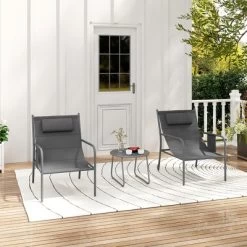 Tangkula 3 Piece Patio Set Outdoor Table And Chairs Bistro Set Small Front Porch Balcony Furniture -Tangkula GUEST 34b29aec c450 49a1 8fd1 44cb4379e5d8