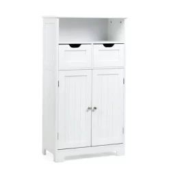 Tangkula Wooden Floor Storage Cabinet For Livingroom Bathroom Office W/Open Shelf, 2 Doors And 2 Drawers 25 Tangkula Wooden Floor Storage Cabinet For Livingroom Bathroom Office W/Open Shelf, 2 Doors And 2 Drawers -Tangkula GUEST 352739dd 8757 4c2e b55d 7799b7c35b9a