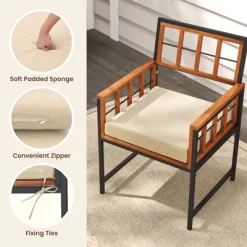 Tangkula 7PCS Dining Set Outdoor Acacia Wood Table W/ Soft Cushions Umbrella Hole Patio 7 Tangkula 7PCS Dining Set Outdoor Acacia Wood Table W/ Soft Cushions Umbrella Hole Patio -Tangkula GUEST 356d51ec 3363 442b 8c52 44a49ca5eee5