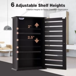 Tangkula Wall Mount Medicine Cabinet Multifunction Bathroom Storage Organizer Espresso 12 Tangkula Wall Mount Medicine Cabinet Multifunction Bathroom Storage Organizer Espresso -Tangkula GUEST 375f76c2 5e72 4a4d 8bf4 9f2c4c8d734f