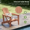 Tangkula Solid Wood Garden Chair W/ High Backrest Wide Armrests & Contoured Seat -Tangkula GUEST 3a5d594c 061b 47a6 b2a3 b2bbf44e8e3e