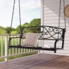 Tangkula Patio Hanging Porch Swing Outdoor 2-Person Metal Swing Bench Chair W/ Chains -Tangkula GUEST 3c0b496e 3271 44c0 9d59 1ab85650d2a6