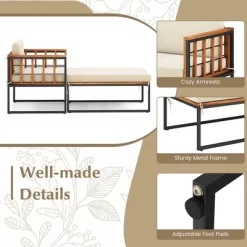 Tangkula 2pcs Outdoor Chaise Lounge Chair Acacia Wood Heavy Duty 1200 Lbs Weight Capacity 13 Tangkula 2pcs Outdoor Chaise Lounge Chair Acacia Wood Heavy Duty 1200 Lbs Weight Capacity -Tangkula GUEST 3c13a887 1a69 4ab1 8a89 50f18726f47e